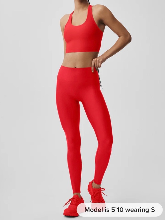 ALO Yoga Pants - ALO Yoga Air Lift Red High-Rise Seamless Leggings (stock pic) Size Small